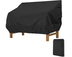 Tuinbankhoes - Beschermhoes Tuinmeubel - Oxford doek - Inclusief opbergtas - Waterdichte - Winddicht - Beschermhoes Tuinbank - Tuinmeubelhoes - Geschikt voor tuinmeubelen - 147 x 83 x 79 cm - Zwart