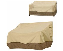 Tuinbankhoes - Outdoor meubelhoes - Meubels beschermen - Waterdicht UV-bestendig - 223x83x84 cm - Beige