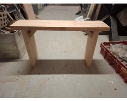 Tuinbankje - 80cm - Hout - Naturel direct te gebruiken