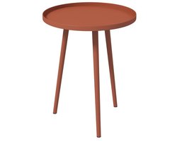 Tuinbijzettafel - Stijlvolle Tuinmeubelen - Weerbestendig - Verhoogde rand - Rood