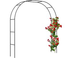 Tuinboog metaal - 250 cm hoog - 2 breedtes: 235 of 180 cm - klimplanten - tuin