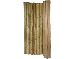 TuinChamp Bamboemat half rond naturel 200x180cm - Bamboe tuinscherm - Bamboemat op rol - Tuinafscheiding natuurlijk hout - Balkonscherm bamboe - Natuurlijke uitstraling