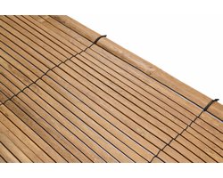 TuinChamp Rolgordijn bamboe 150 x 200 cm - Bamboe rolgordijn voor buiten en binnen - Bamboe rolgordijnen - Natuurlijk rolgordijn hout - Natuurlijke uitstraling