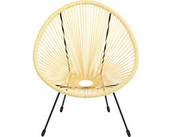 Tuinfauteuil Acapulco pastel geel Kare Design