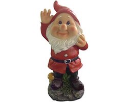 Tuinfiguur Dwerg - Buitenbeeldje Figuur - Tuin Decoratie - Weerbestendig Polyhars - 16 x 135 x 28 cm - Multicolor