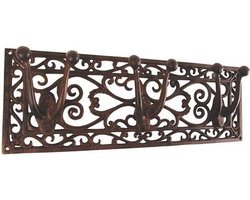 Tuingereedschaphanger / Kapstok met 6 Haken - Victoriaanse Stijl - 44.5 x 15 cm