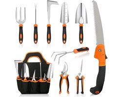 Tuingereedschapset Complete Onderhoudsset – Tuinset Duurzaam & Ergonomisch Ontwerp – Tuinmateriaal Hoogwaardige Afwerking Voor Intensief Gebruik | incl. Essentiële Gereedschappen Voor Efficiënt Tuinieren
