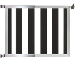 Tuinhek poort composiet Design antraciet met blank alu frame incl. hang- en sluitwerk (100 x 100 cm)