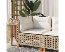 Tuinhoekbank - Loungeset bank - Buiten Ontspannen - Modulair design - 63.5 x 63.5 x 62 cm - Beige
