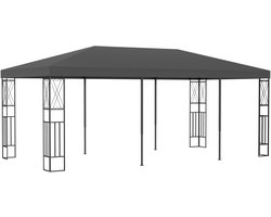 Tuinhuisje Buiten - Feesttent Luifel - Buitenfeesten Tuin - Waterbestendige Stof - 3x6 Meter - Antraciet