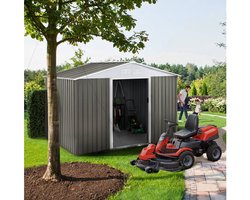 Tuinhuisje metaal "Dallas" - 2.71 m² - Taupe - grijs bruin