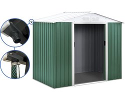 Tuinhuisje metaal - "Rosas "- 4,07 m² met goot - Groen