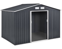 Tuinhuisje metaal "Vegas" - 5,29 m2 (4,83 m2 grondoppervlak) - Grijs