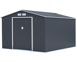 Tuinhuisje metaal "Vegas" - 8,83 m² - Grijs