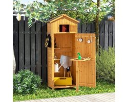 Tuinhuisje – Tuinschuur – Tuinhut – Gereedschapsschuur – Buitenberging – Houten Constructie – Waterdicht Asfalt Dak