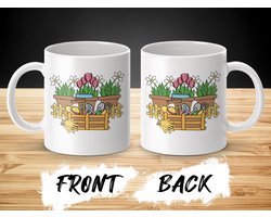 Tuinieren Mug, Bloemen, Gereedschap, Tuin Mug, Tuinier Cadeau, Natuur Liefhebber, Buitenleven Koffie, Tuin Thema Keramiek, Huisdecoratie