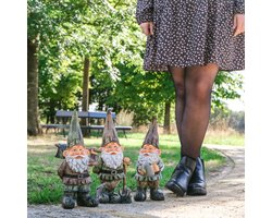 Tuinkabouter met schep | kunststeen | 39cm