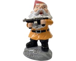 Tuinkabouters voor buiten - Grappige kabouters met pistolen - Voor binnen en buiten - Sculptuur voor terras, tuin, gazon - Dwergdecoratie