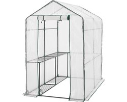 Tuinkas Oosterhout met 4 planken 120x186x190 cm