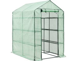 Tuinkas Vale met planken 120x170x194 cm groen