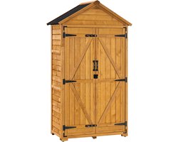 Tuinkast hout 178 x 90 - 178x90x48 cm - Grijs - x 90 x 48 cm - Medahomestore