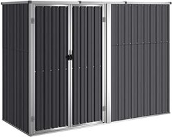 Tuinkast Hout - Tuinkast Hout Berging -Tuinberging Hout - Tuinkasten Voor Buiten - 225 x89 x161 CM