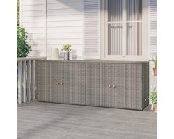 Tuinkast Hout - Tuinkast Hout Berging -Tuinberging Hout - Tuinkasten Voor Buiten - Grijs