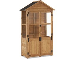 Tuinkast Hout - Tuinkist - Tuinkasten voor Buiten - Tuinberging - 100x60x190cm - Bruin