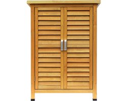 Tuinkast Hout - Tuinkist - Tuinkasten voor Buiten - Tuinberging - 47x69x96cm - Bruin