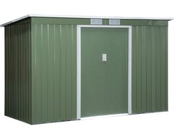 Tuinkast- Opbergkasten met deuren - Tuinhuis - Tuinschuur - Schuur voor gereedschap - 280 x 130 x 172 cm