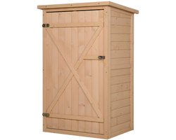 Tuinkast - Tuin opberger - Tuinberging - Tuinschuur - Opbergkast - 75 cm x 56 cm x 115 cm
