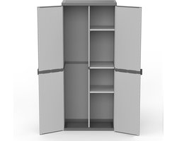 Tuinkast - Tuinkist - Tuinkasten voor Buiten - Tuinberging - Kunststof -Grijs