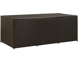 Tuinkist - Opbergbox voor buiten- Tuinbox - Opbergbox met kussen - weerbestendig - Bruin
