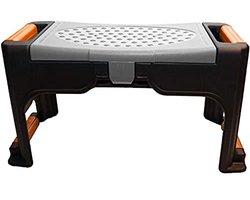 Tuinkruk met Opbergruimte – Knielbank en Zitkruk in Één – Comfortabel EVA Schuim Kussen – Robuust Tuinaccessoire – Max Belastbaarheid 90 kg