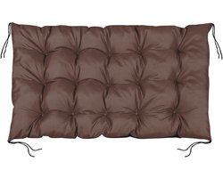 Tuinkussen 120x80 cm voor palletbank waterdicht bruin