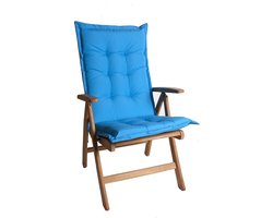 Tuinkussen Hoge Rug dik Turquoise 2306