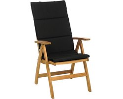 Tuinkussen Hoge Rug dun Forza Zwart Olefin 2501
