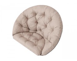 Tuinkussen Luna voor Hang Ei - Cocoon Hangstoel Beige - Waterafstotende stof - UV bestendig