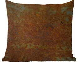 Tuinkussen - Platen - Turquoise - Roest - 40x40 cm - Weerbestendig