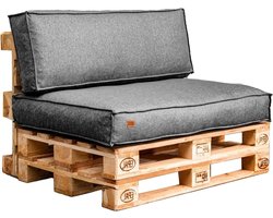 Tuinkussen set - Palletkussen set - Meubels opknappen - Waterdicht en UV-beschermend - 120x65x10 cm - Licht gemêleerd