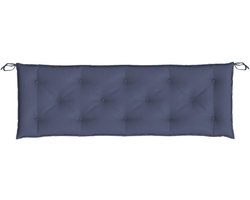 Tuinkussen voor Buitenbank 150x50x7cm Oxford Stof Donkerblauw