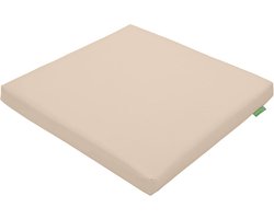 Tuinkussen voor Stoelen | Waterdicht Zitkussen voor Binnen en Buiten | Duurzaam en Comfortabel | Met Bevestigingsriemen | 1 stuk (Steen)