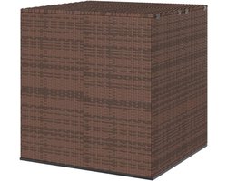 Tuinkussenbox - Opbergkist Buiten - Kussens Opbergen - Waterafstotende Binnenzak - 100 x 97.5 cm - Bruin