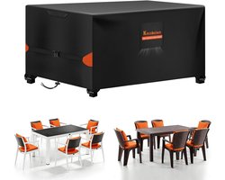 Tuinkussenhoezen 120 x 90 x 74 cm - Waterdichte Bescherming voor Tuinmeubelen, UV-bestendig en Winddicht, Geschikt voor Rattan en Patio Tafels van 420D Oxford Stof