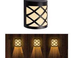 Tuinlampen op Zonne-energie voor Binnenplaatsen met Bewegingssensor - Duurzame LED Verlichting voor Tuinen - Waterdicht en Draadloos - Energiespaarstand - Tuinverlichting met Zonnepaneel
