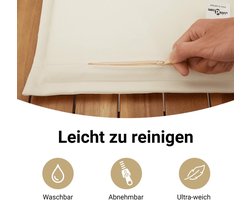 Tuinloungeset 5-delig Beige/Crème – Depauwonen Luxe Polyrotan Loungeset met Verstelbare Tafel & Opbergarmleuningen – Weerbestendige Hoekbank Tuinmeubelset voor Terras, Balkon & Tuin