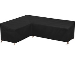 Tuinmeubel Hoes voor L-Vormige Bank en Corner Sofa - 210D Oxford Waterdicht - UV-Werend en Slijtvast - Met Windlus en Ventilatieopeningen - Allseason Bescherming - Afmeting 200x270x82x90cm - 1 Stuk