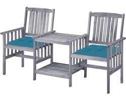 Tuinmeubel Set - Balkon Meubels - Buiten Ontspannen - Massief Hout - 159 x 61 x 92 cm - Grijs