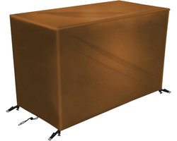 Tuinmeubelhoes 300x200x100cm,Tuintafelhoezen Waterdichte,420D Oxford-stof Beschermhoes Tuinmeubel,Tuinmeubelafdekking, Terrasmeubelhoes, voor Zitgarnituren, Tuintafels en Meubelsets,Bruin