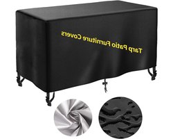 Tuinmeubelhoes - Beschermhoes Meubels - Winterklaar Maken - Waterdicht & Winddicht - 280 x 150 cm - Zwart